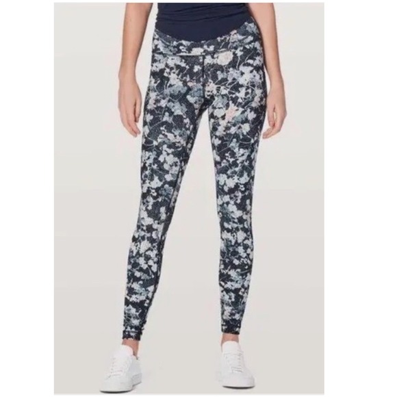 Lululemon Wunder Under Hi-Rise Tight 28" Spring‎ Bloom Multi Size 8 - Picture 1 of 8